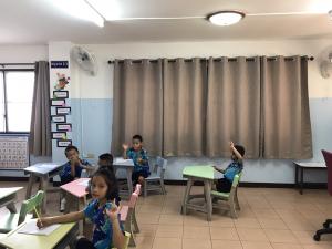 Curtains Wall Fan Level 2 Classroom TeacherOh 2